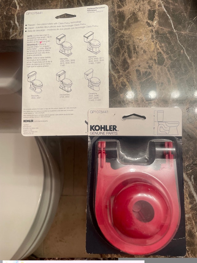 Kohler gp1078441 toilet tank flapper - photo 2