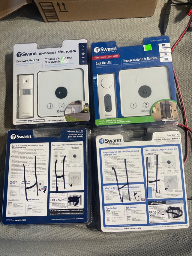 Swann driveway alert & gate alert kit - new