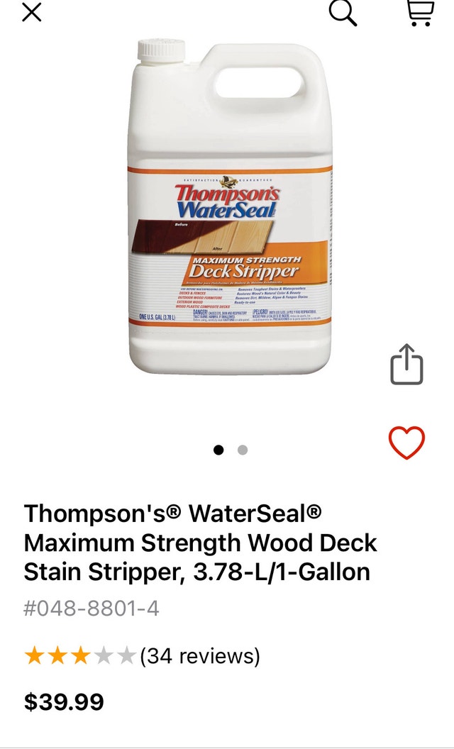 thompsons water seal Maximum Strength Deck Stripper - photo 3