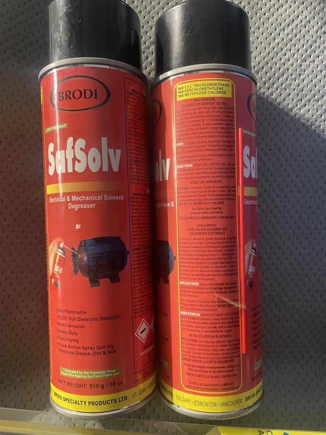 Brodi Safsolv Electrical & mechanical solvent degreaser - photo 2