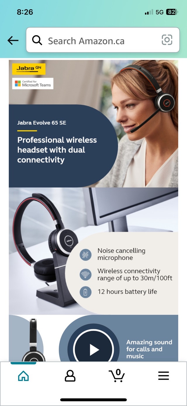 Jabra evolve 65 - Bluetooth headset wireless headphones - photo 5