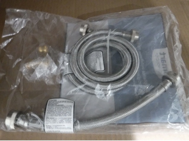 New Dryer steam Kit braided hoses and connector - photo 2