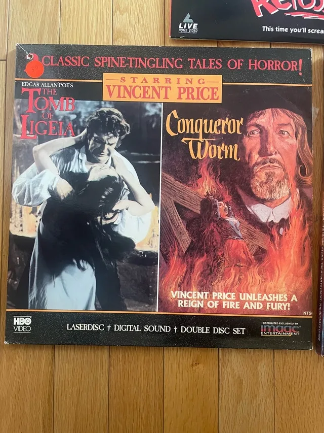 Vincent Price Double Feature Laserdisc