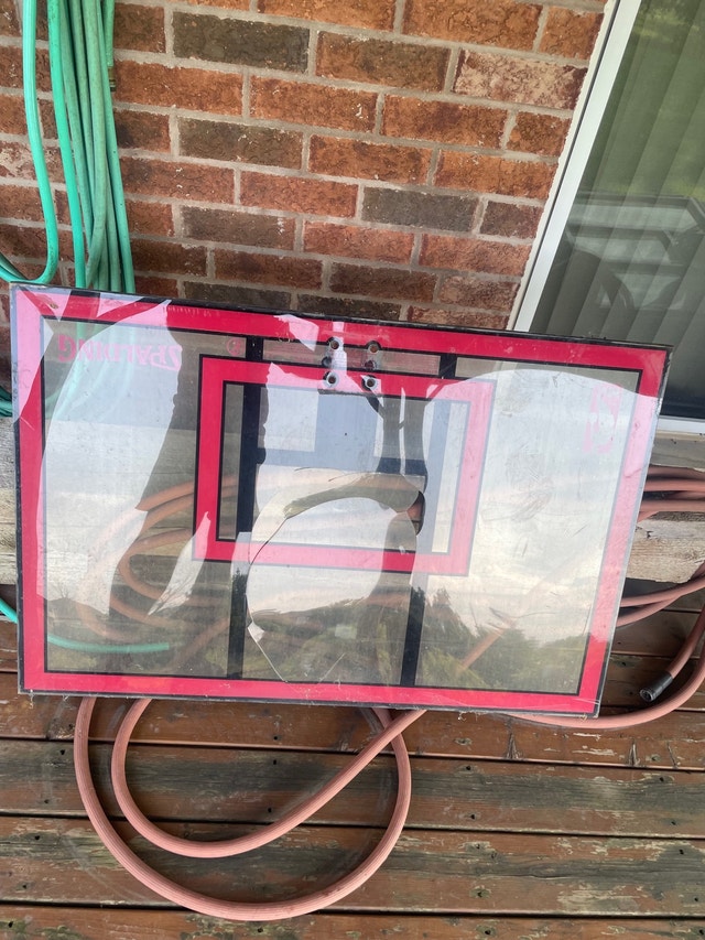 Basketball back boards - shattered- frame excellent