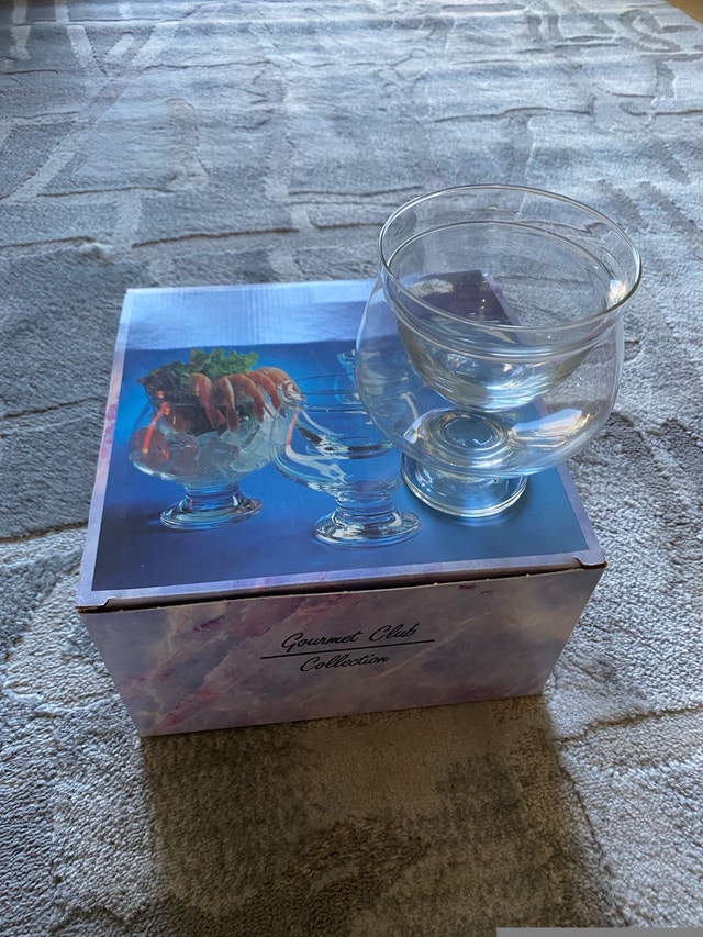 Glass shrimp cocktail serving glasses - photo 2