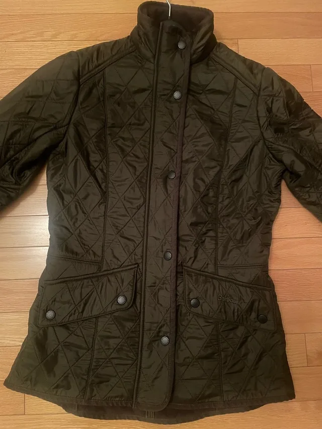 Barbour quilted jacket - olive - Cavalary Polarquilt size US 6