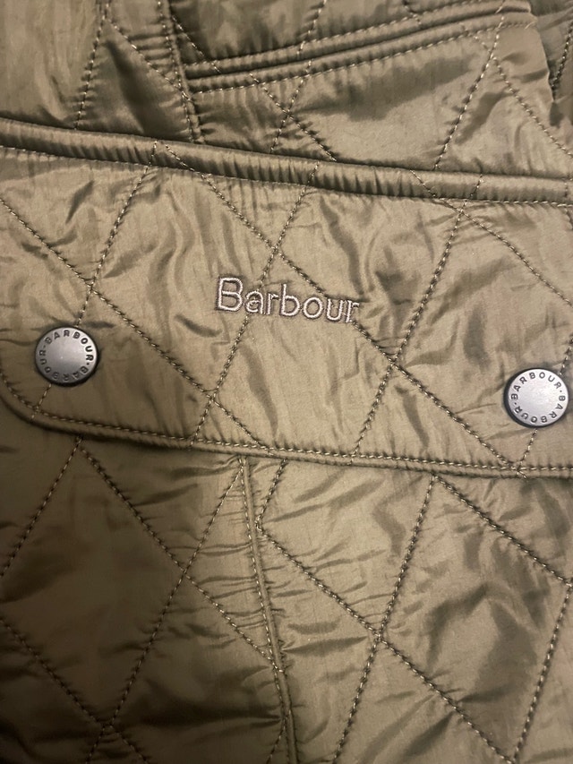 Barbour quilted jacket - olive - Cavalary Polarquilt size US 6 - photo 4