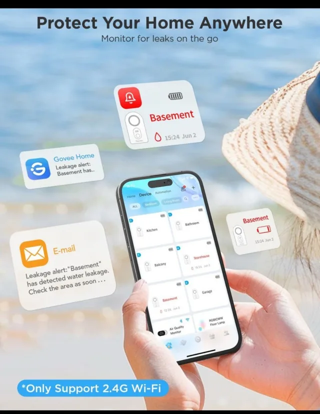 New Govee Water Detector 3-pack - wifi image indicator(2)