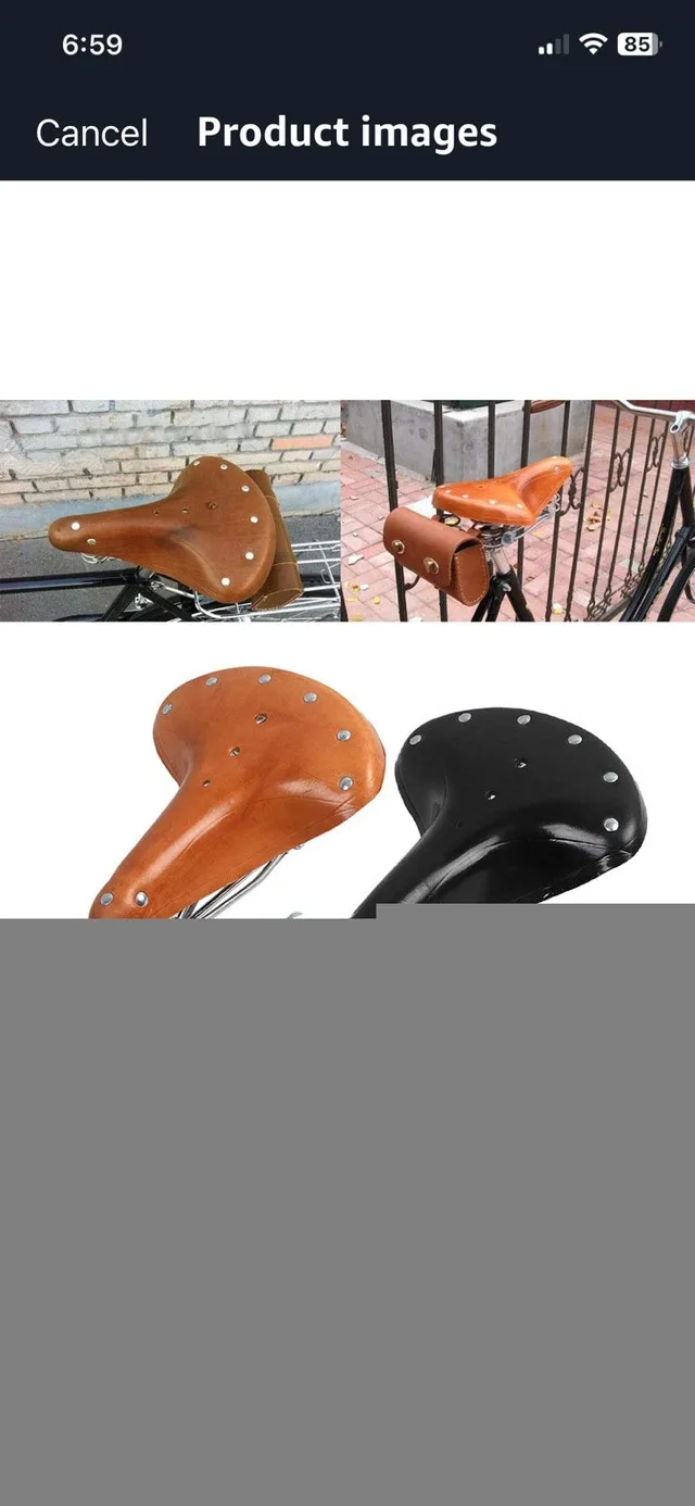 New Leather Bicycle Seat saddle image indicator(6)