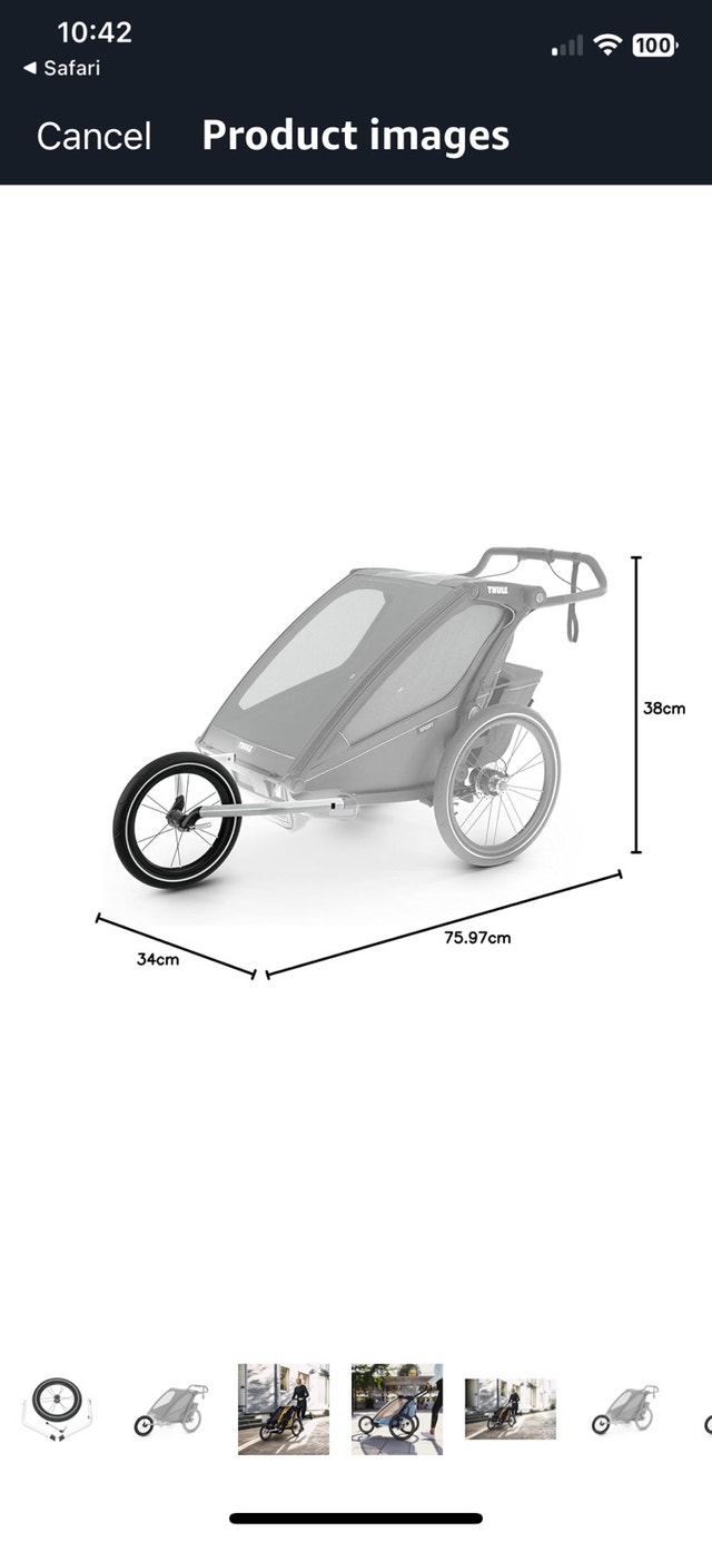 Thule Chariot Jogging Kit 2 - 16" - (model: 20201304) - photo 3