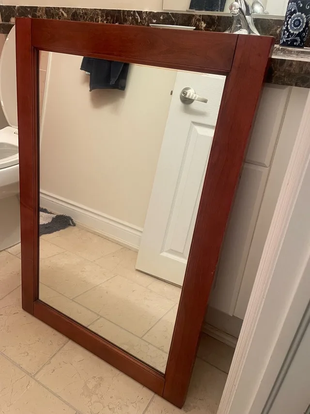 Mirror - Vanity / entrance way - wood frame