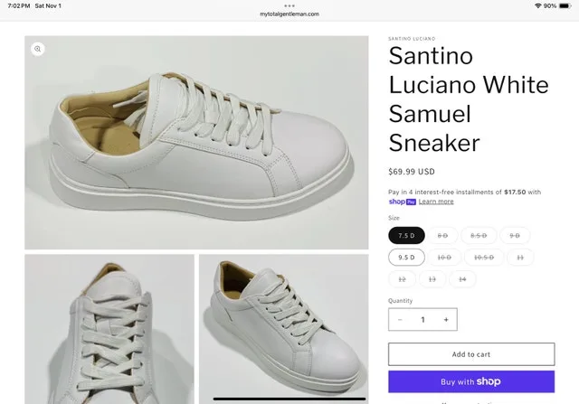 New Santino Luciano Sneaker men’s size 7 image indicator(3)