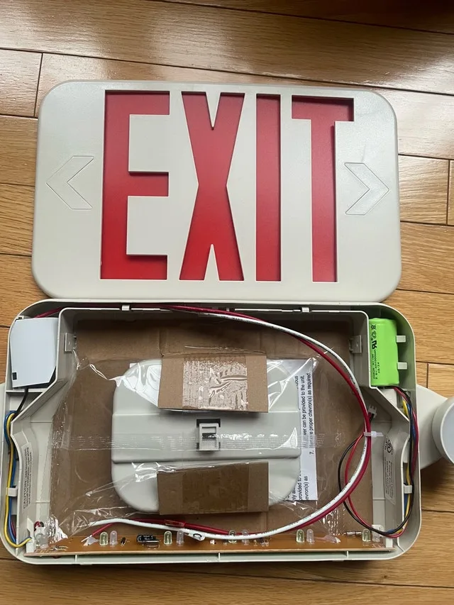 Exit Sign with emergency lights image indicator(3)