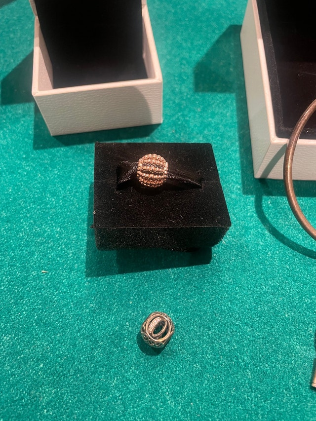 Pandora charm bracelet bangle and charms with gift bags - photo 2