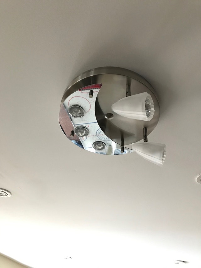 Ceiling light fixtures - brushed nickel & chrome. - two - photo 4