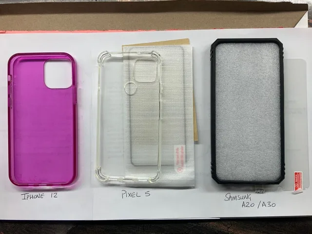 iPhone 12 Google pixel Samsung A20 A30 cases