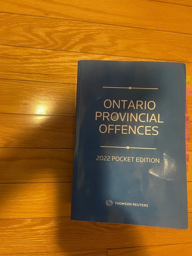 Ontario provincial offences- 2022