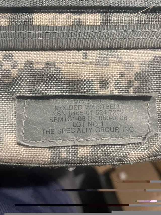 MOLLE II Molded Waist Belt image indicator(2)