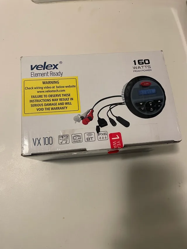 Velex VX110 Marine Stereo - Bluetooth