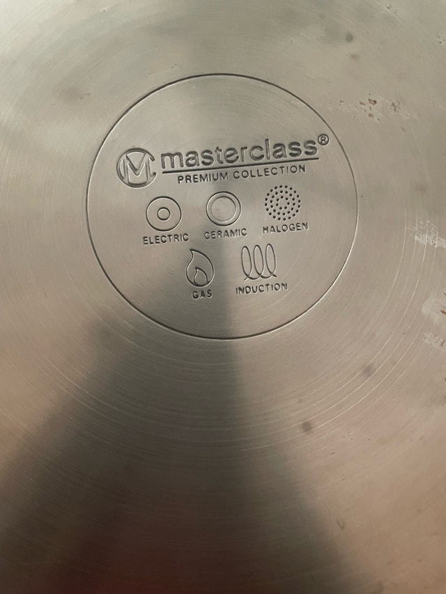 Large stainless steel 16qt Masterclass Stockpot - photo 2