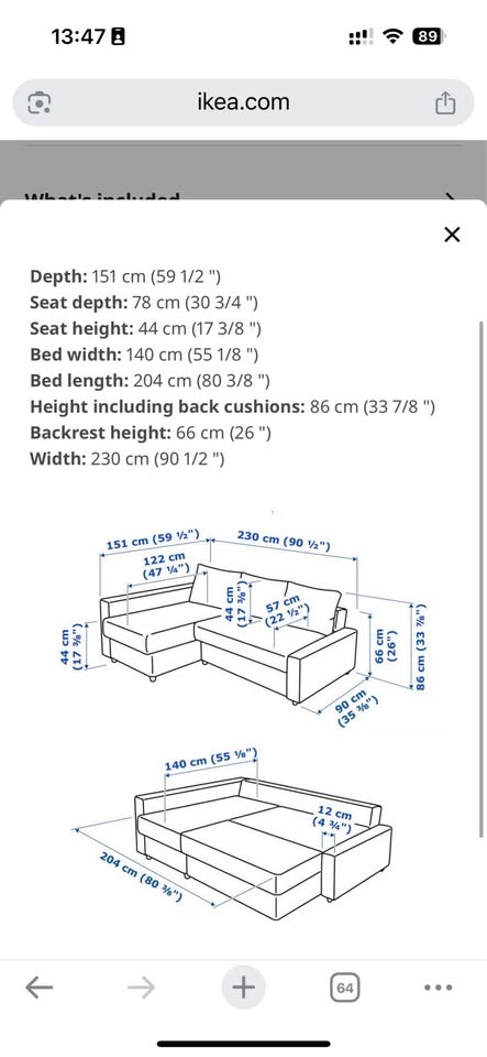 IKEA FRIHETEN corner sofa - photo 5