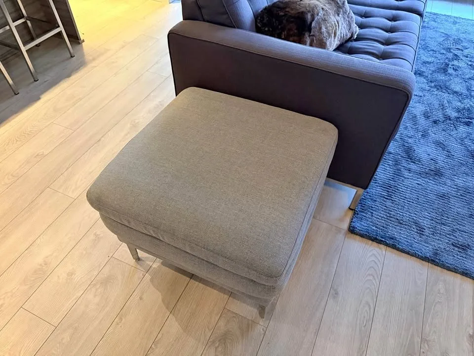Ottoman from Inspiration Furniture - Modern, Light Grey