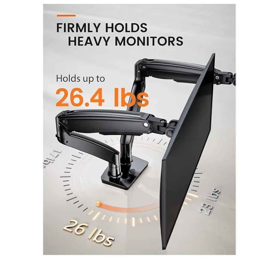 ErGear Dual Monitor Desk Mount Fits up to 40" Screens - photo 2