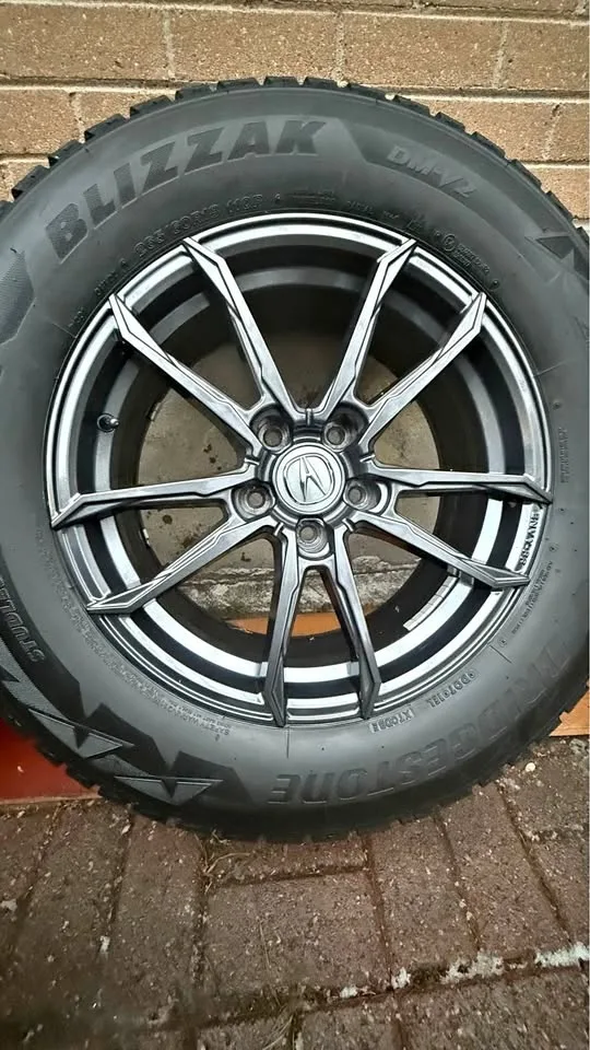 265/60R18 acura rims and Bridgestone Blizzak winter tires