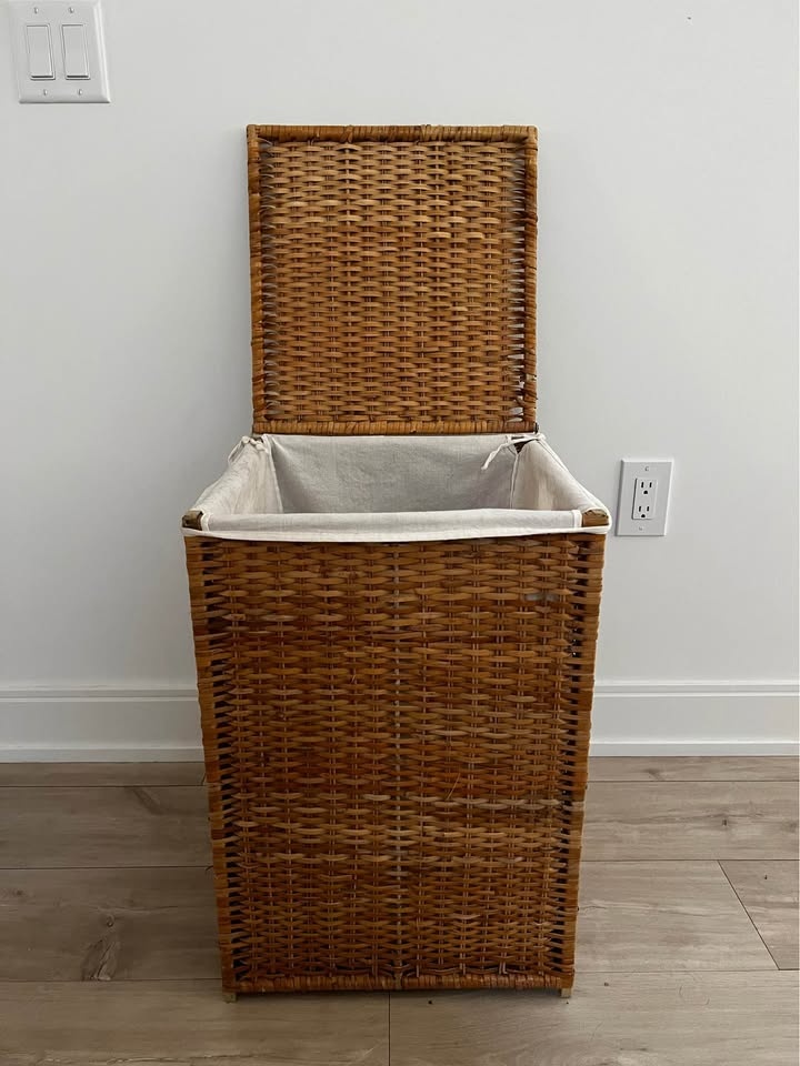 IKEA - BRANÄS rattan laundry basket with lining 80L - photo 2