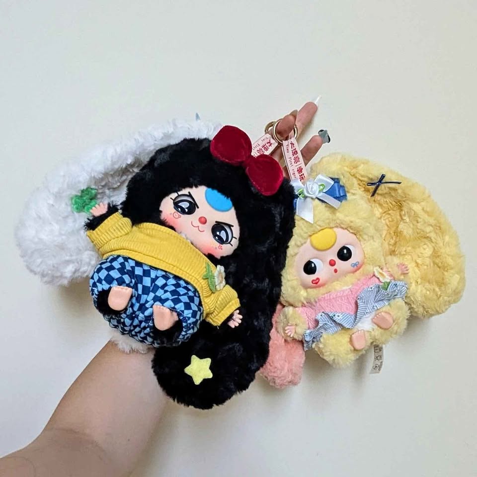 Baby three blind box plush keychain pendant