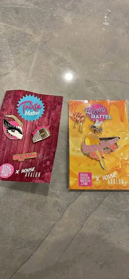 Trixie Mattel x house of avalon enamel pins
