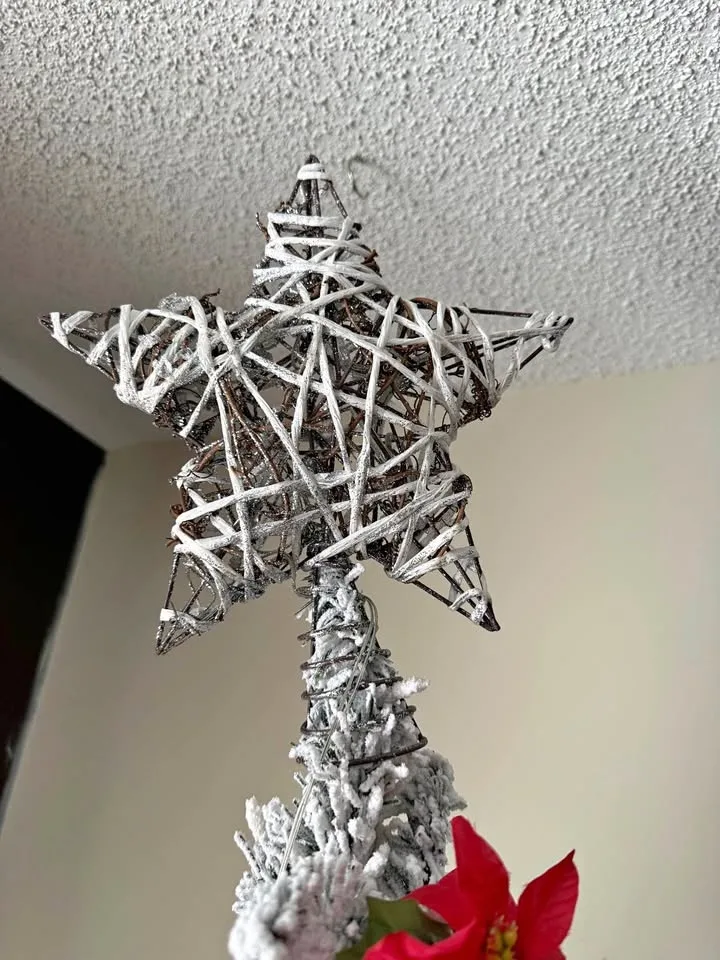 Christmas tree top Start with lights