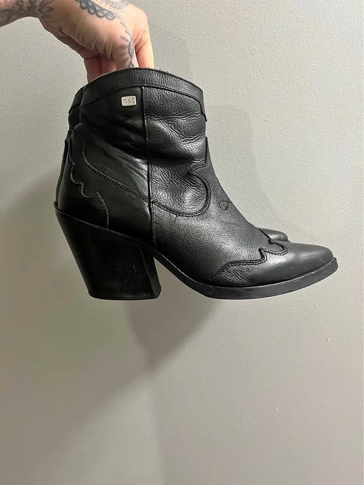 Cowgirl boots cowboy western boots vintage ankle leather y2k