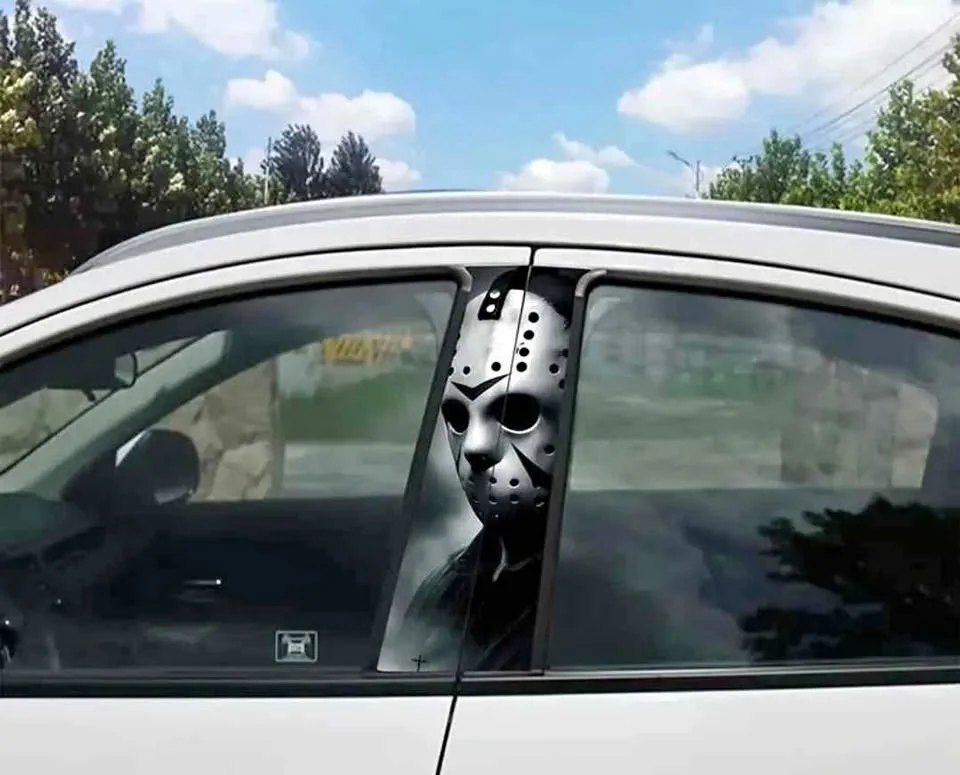 Friday the 13th - Jason - SUV Pillar Stickers - pair - Brand New