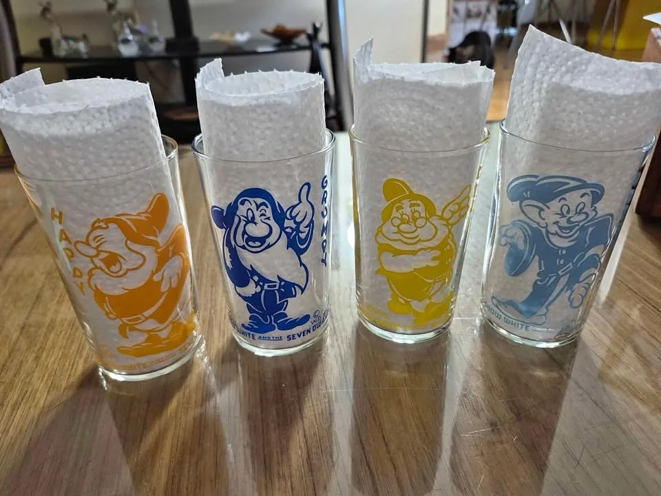 Disney Grumpy Glass 1930's Snow White 4 Inches