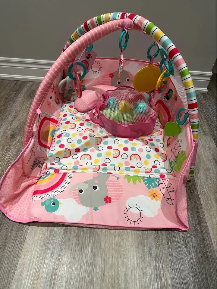 Baby Bright Starts 5-in-1 Activity Gym Pink