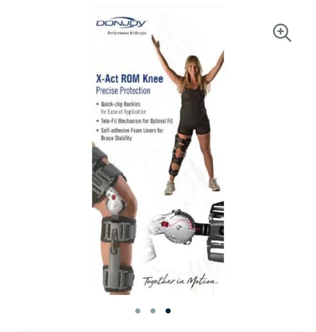 Donjoy Hinged Knee Brace Post, Op ROM Immobilizer Orthopedic image indicator(6)