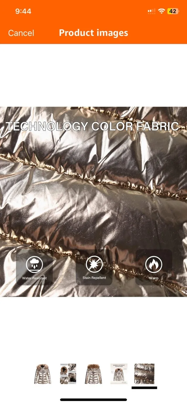 New Medium Winter Woman’s Lightweight Puffer Jacket image indicator(6)