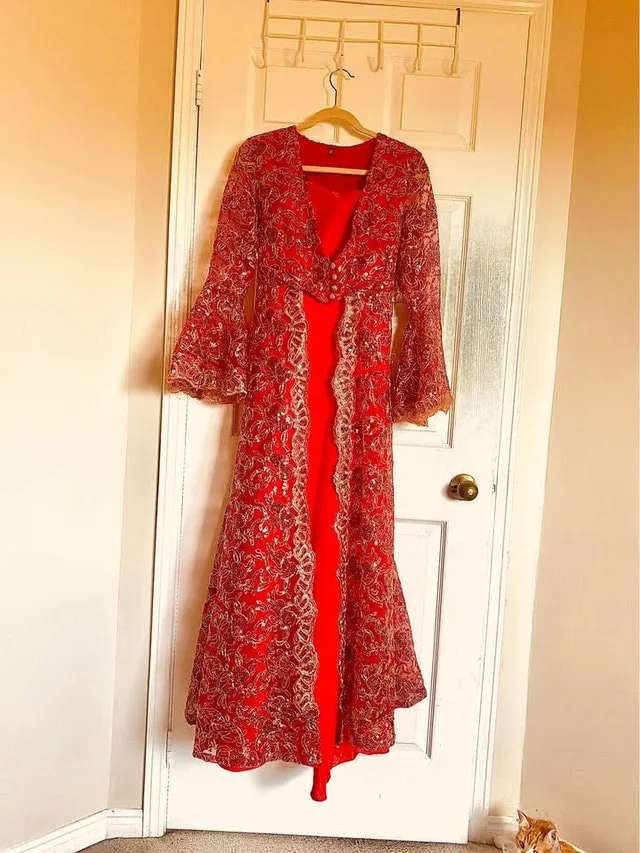 Traditional Henna Night Cafton - Bindalli dress /Motif Kaftan