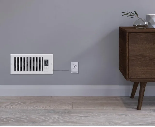 Quiet Register Booster Fan with Thermostat
