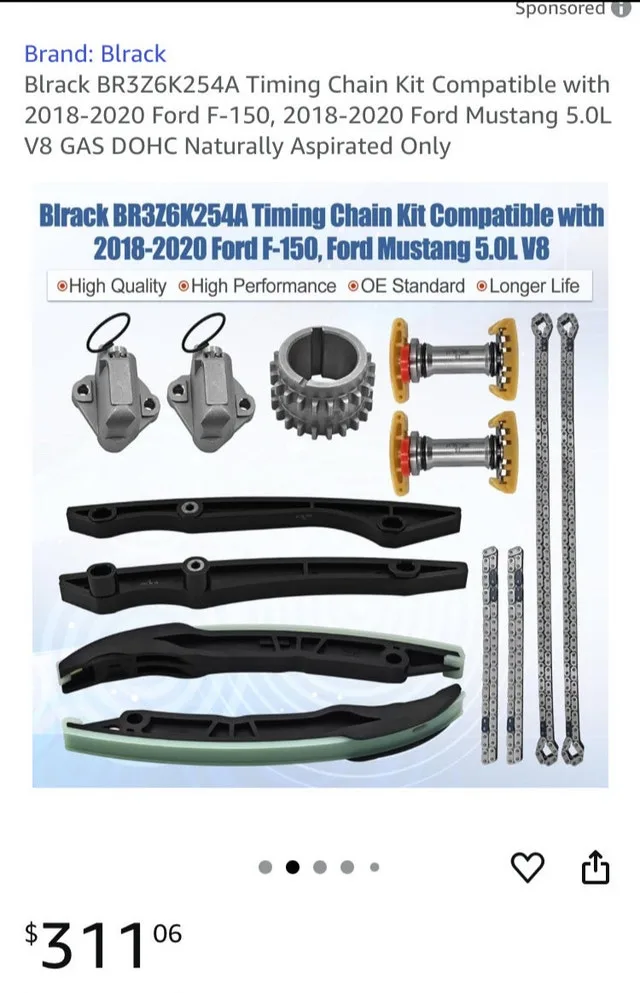 Timing Chain Kit 2018-2020 MUSTANG and Ford F-150, 2018-2020 image indicator(2)