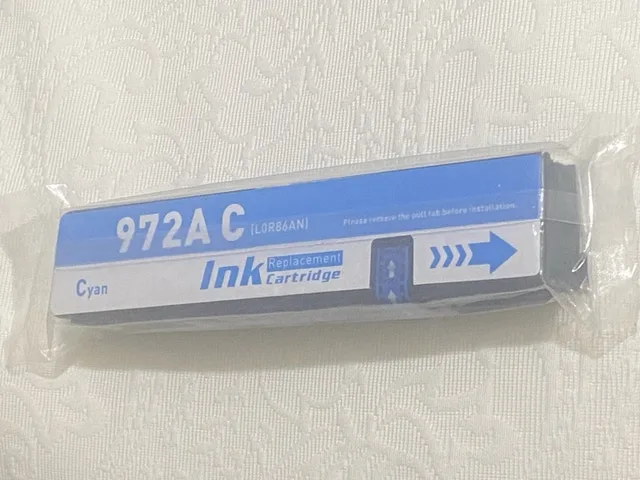 Sealed Cyan 972A C (LOR86AN) Cartridge, toner, i image indicator(4)