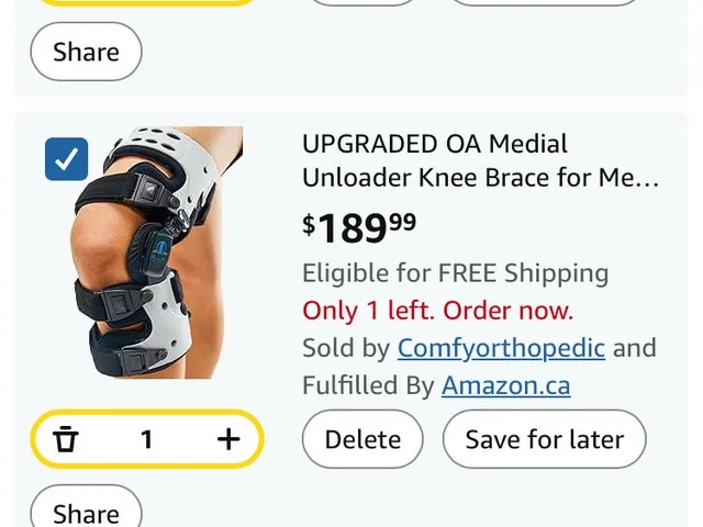 Right Knee Brace for Osteoarthritis & Arthritis Pain image indicator(2)