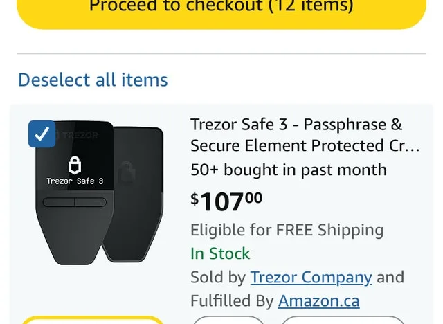 Crypto Safe Hardware Wallet, Storage image indicator(2)