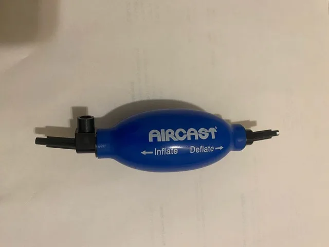 Hand Bulb Air Pump for Aircast Walker Brace / Walking Boot image indicator(4)