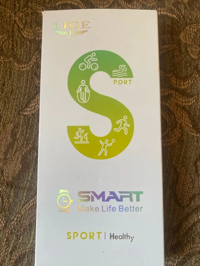 LIGE 1.96" smartwatch ,make calls , receive calls , heart rate image indicator(2)