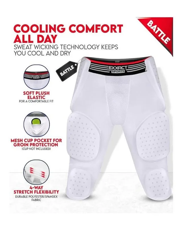 Exxact Sports Men’s Football Padded Girdle size Adult Medium image indicator(4)