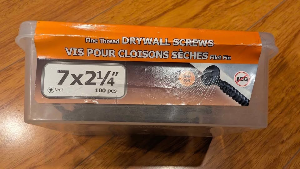Drywall Screws - 62 PC's 7 x 2 1/4 - photo 2