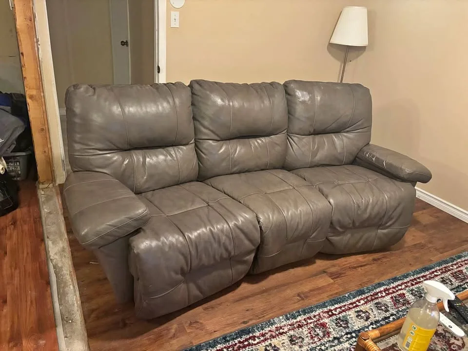 2 Electric Reclining Leather Couches
