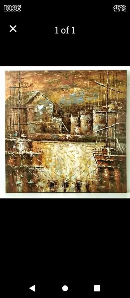 Large square vintage art. Only $45